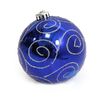 Большой новогодний шар Узор цвет: синий, размер 12 см Josef Otten DSCN0982-12