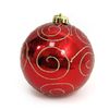 Большой новогодний шар Узор цвет: красный, размер 12см Josef Otten DSCN0982-12