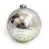 Большой новогодний шар Узор цвет: серебро, размер 12 см Josef Otten DSCN0982-12