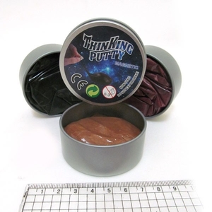 3933 Пластилин жвачка для рук магнитный Thinking putty 50g, mix (24)