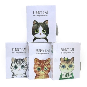 DSCN4091 Блокнот в коробці на замочку Funny cat 64К, 16 * 13см, mix4 (48)