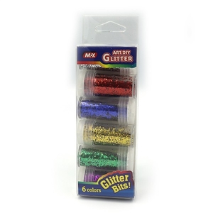 DSCN4614 Блискітки набір glitter Блиск 6 кол .13гр, 6шт / етик. (12)