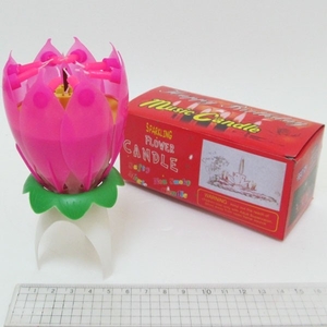 6296 Свічка для торта Flower Candle музична (1)