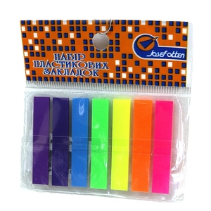 Стикеры-закладки 7х45 мм, 7 видов по 20 листов Sticks DSCN7762 738183 Josef Otten