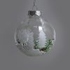 Новогодний шар Winter прозрачный, с наполнением, размер 8 см Josef Otten DSCN9775