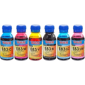 Набір чорнил E83 для Epson T50/P50/PX660, 6 кольорів по 100 г B/C/M/Y/LC/LM WWM