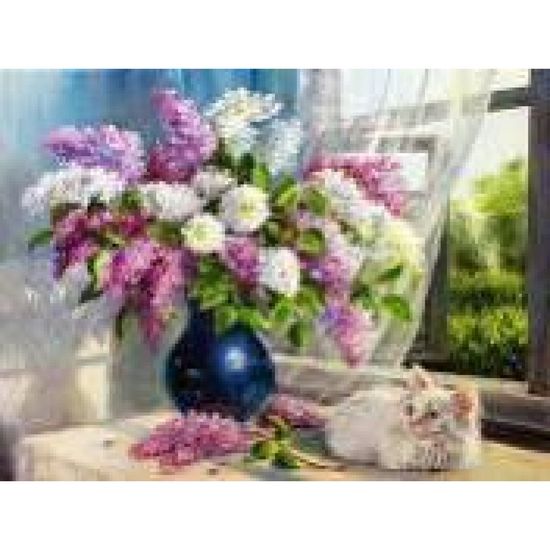 Алмазная мозаика, 30х40 см Сирень у окна GLD60134 - GB70509 747219 Josef Otten Алмазная мозаика, 30х40 см Сирень у окна GLD60134 - GB70509 747219 Josef Otten