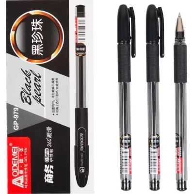 Ручка гелевая черная 0,5 мм Black pearl GP-979L 754207 Aodemei Ручка гелевая черная 0,5 мм Black pearl GP-979L 754207 Aodemei