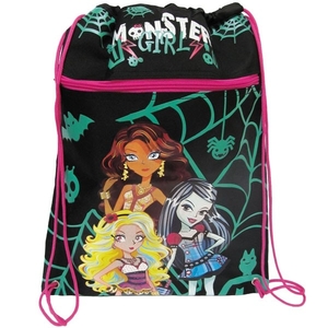 JO-15051 Мішок для взуття на блискавці Monster girl 42x32,5см UA (1)