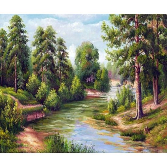 Картина по номерах, 30х40 см Лісова річка EKTL1274_O 745751 Josef Otten