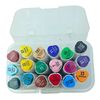 Набір скетч-маркерів, 18 кольорів. з круглим та скошеним наконечником Marker M6113-18 Aodemei