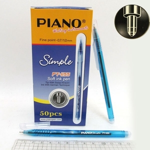 Ручка масляная синяя 1.0 мм Simple Piano PT-1155