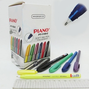 Ручка масляная синяя 1.0 мм треугольный корпус Correct Piano PT-1159C
