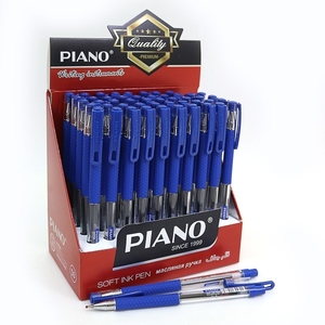 Ручка масляна синя 0.5 мм з гумовим тримачем Piano PT-350