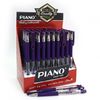 Ручка масляна фіолетова 0.5 мм з гумовим тримачем Piano PT-350