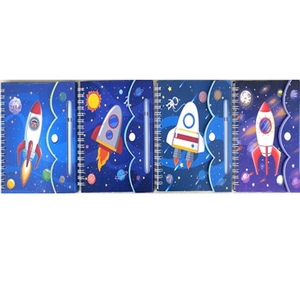 Блокнот В6, 32 сторінки в лінію, картонна обкладинка, з ручкою, мікс Rocket R64957 753737 Josef Otten