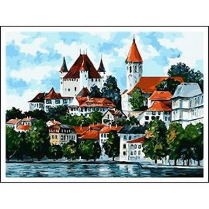 Картина по номерам на дереве, 40х50 см Замок RAD5097 750995 Josef Otten