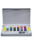 Набір акварельних фарб, 24 кольори, з 2 пензликами, у пластиковому пеналі SDW24 756064 Art Nation