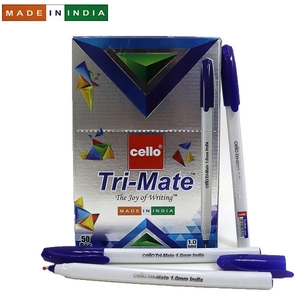 Ручка кулькова синя 1.0 мм Tri-mate Cello Original