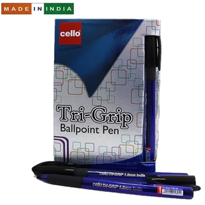 Ручка кулькова синя 1.0 мм з гумовим тримачем Trigrip Blue Cello Original