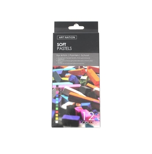 Пастель суха м'яка, 12 кольорів SOP1210RC 756079 Art Nation