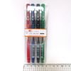 Набір гелевих ручок 0.5 мм 4 кольори з гумовим тримачем Tianjiao TZ501-4