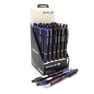 Ручка шариковая автоматическая синяя 0,7 мм, микс Scholar V5-1 755978 Vinson