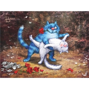 Картина по номерах, 40х50 Котики Y5079_O 748029 Josef Otten