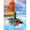 Картина по номерам на холсте с палитрой пронумерованных акриловых красок в контейнерах с художественными кистями 40х50 см дерево Josef Otten Y5282_O (1/30)