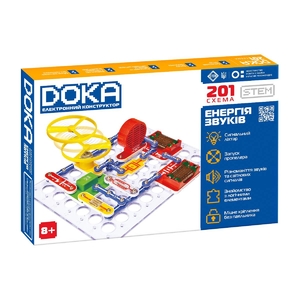 Электронный конструктор: 201 схема Энергия звуков D70706 Doka