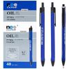 Ручка гелева автоматична синя 0,7 мм 3002-W-синяя Neo line