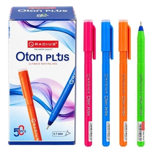 Ручка кулькова синя 0,7 мм, мікс OTON PLUS Radius