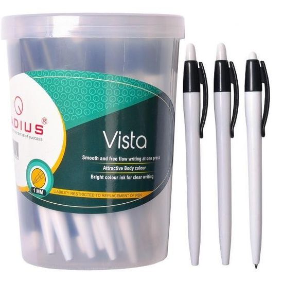 Ручка шариковая автоматическая черная 1 мм VISTA VISTA-50-черн. Radius