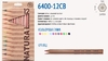 Олівці кольорові 12 кольорів, з точилкою Jumbo Natural-Cedarlite 6400-12 Marco