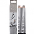 Набор карандашей чернографитных НВ-8В, 6 шт Raffine 7000-6 Marco
