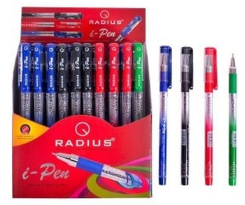 Ручка масляная 0,7 мм, микс цветов (4 шт) I-Pen Mix Radius