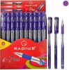 Ручка масляна фіолетова 1.0 мм з гумовим тримачем I-Рen Radius