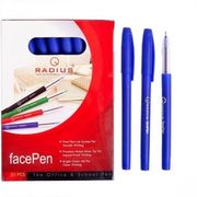 Ручка масляна синя 0.7 мм матовий корпус Face pen Radius