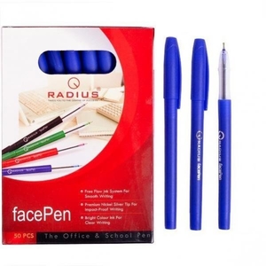 Ручка масляна синя 0.7 мм Face pen Radius