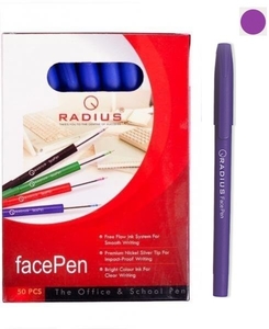 Ручка масляна фіолетова 0.7 мм Face pen Radius