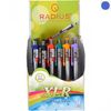 Ручка масляная автоматическая синяя 0.7 мм с резиновым держателем микс  XLR Radius