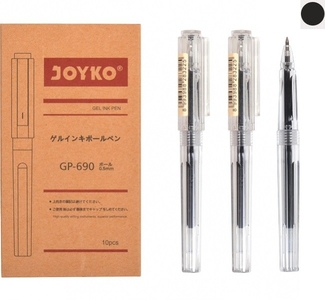 Ручка гелевая черная 0,5 мм GP-690 Joyko