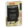 Маркер лаковий ТМ Joyko PTM-38, для перманентного промислового маркування на усіх матеріалах і для оздоблювальних робіт,чорного кольору , круглий пишучий вузол,