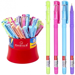 Ручка масляная синяя 0.7 мм, микс I-Pen Radius