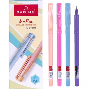 Ручка масляна синя 0.7 мм кольоровий матовий корпус I-Pen Radius