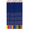 Карандаши цветные 12 цветов, в металлическом пенале Chroma 8010-12TN Marco