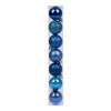 Елочные шары, размер 4 см, 7 шт в тубусе Синие 974016 Novogod'ko