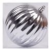 Ялинкова куля, розмір 10 см Срібний глянець 974084 Novogod'ko