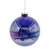 Елочный шар, размер 10 см, серо-голубой глянец Мрамор 973823 Novogod'ko