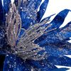 Квітка декоративна, розмір 40 см, синя Хризантема 973967 Novogod'ko